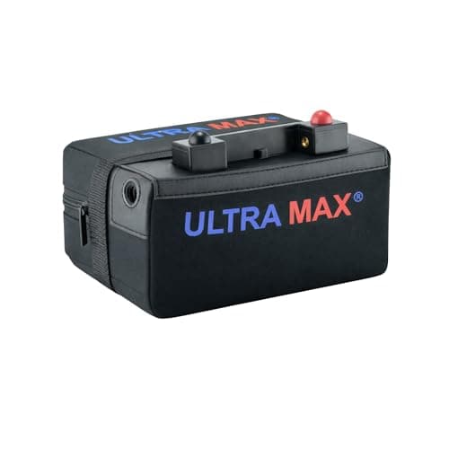 Image of Ultramax 18 Hole Lithium Iron Phosphate (LiFePO4) Golf Trolley battery with a Built in USB