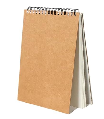 Image of A3 Sketchbook A3 Drawing Pad for Artists Sketchbook A3 Landscape Spiral Bound 160gsm 60 Pages Cartridge Paper - Hardback