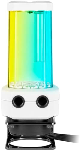 Image of Corsair Hydro X Series XD5 RGB Pump/Reservoir Combo - D5 PWM Pump - 330ml Reservoir - Ten Individually Addressable RGB LEDs - Temperature Sensor - White,CX-9040007-WW,XD5 RGB Gen2