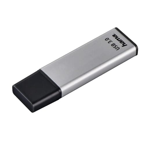 Image of Hama 181053 Classic USB Flash Drive 64 GB USB Type-A 3.0 (3.1 Gen 1) Silver - USB Flash Drives (64 GB, USB Type-A, 3.0 (3.1 Gen 1), Cap, Silver)