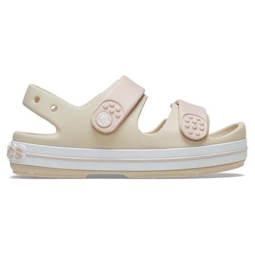 Image of Crocs Unisex Kids Sandal, Crocband Cruiser Sandal K, Sandstone, 1 UK Child