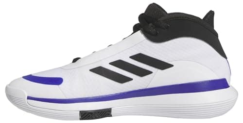 Image of adidas Unisex Bounce Legends Low Trainers Basketball Shoes, Cloud White/core Black/Lucid Blue, 12 UK