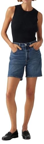 Image of Levi's 501 Mid Thigh Short Broken Midnight No, Broken Midnight No D, 26W