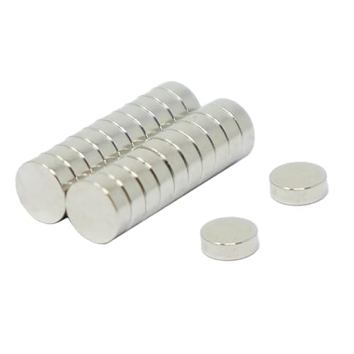 Image of first4magnets™ F362-20 Magnet Expert® 6mm dia x 2mm thick N42 Neodymium Magnet - 0.73kg Pull (Pack of 20)