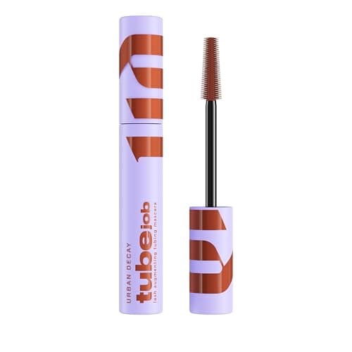 Image of Urban Decay Tube Job Tubing Mascara Auburn Red & Naked Basics 2 Mini Eyeshadow Palette, Lash Length & Lift with 6 Essential Matte Nudes