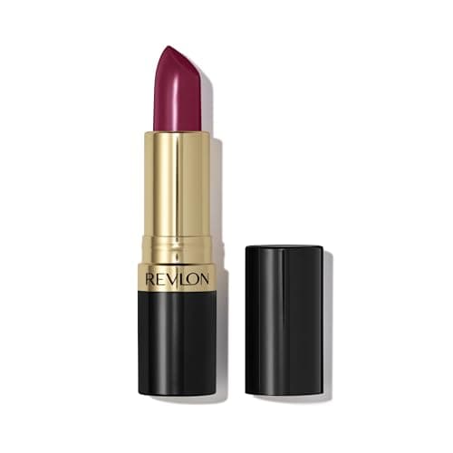 Image of Revlon Super Lustrous Lipstick, High Impact Lipcolour With Moisturising Creamy Formula, Infused With Vitamin E And Avocado Oil In Plum/Berry, Bombshell Red (046)