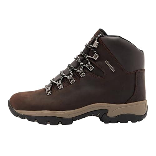 Image of Peter Storm Men's Snowdon II Walking Boots with High Traction Rubber Sole & Cushioned Footbed, Durable Leather (Brown, UK Footwear Size System, Adult, Men, Numeric, Medium, 10)
