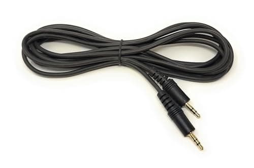 Image of 3m 3.5mm to 3.5mm Audio Cable Mini Jack Male to Male Stereo AUX Auxiliary TRS Lead Compatible with Headphone, Phone, Car Audio, Speaker, MP3, Home Stereo, Amp, TV, PC Laptop, HiFi (Black, 3m)