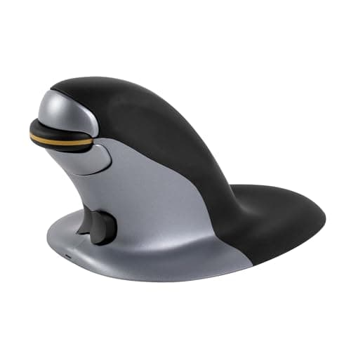 Image of Fellowes SOURIS VERTICALE AMBIDEXTRE PET, black, silver