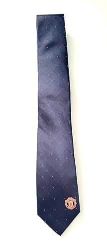 Image of Manchester United FC Navy Diamond Neck Tie - Official Football Gift, MUFC, Mens Gift