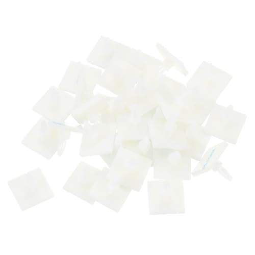 Image of sourcing map 55 Pcs Adhesive PCB Spacer, Sticky Nylon Insulated Standoffs for PCB Board, Supporting Height 0.24", Fits PCB Hole Dia 4mm to 4.3mm, White