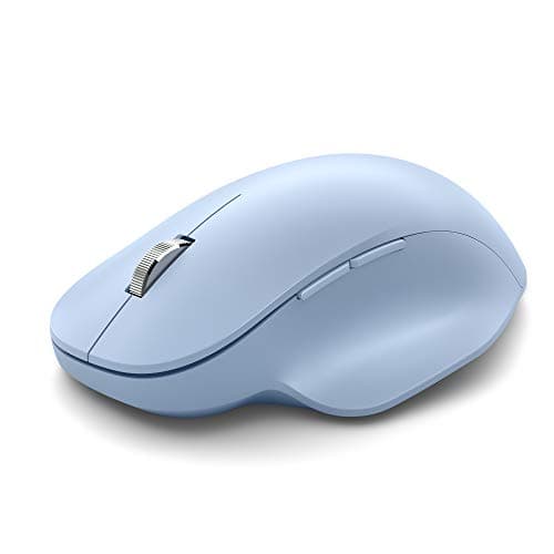 Image of Microsoft Bluetooth Ergonomic Mouse, Pastel Blue - All-Day Comfort with Soft Thumb Rest, Connect Up to 3 Devices, 3 Programmable Buttons, PC & Mac Compatible