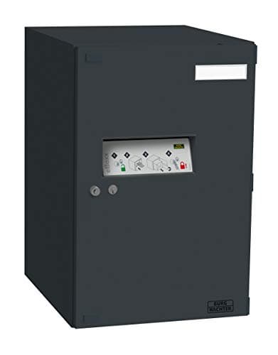 Image of BURG-WÄCHTER Parcel Box, eBoxx E 634 s ANT, Galvanized Steel, Anthracite, 575 x 380 x 450 mm, Volume: 98 Litre