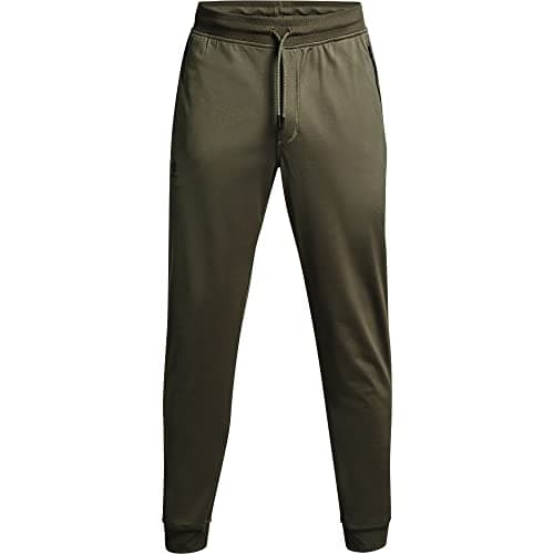 Image of Under Armour Sportstyle Tricot Jogger - Pants - Bottoms - Marine OD Green/Black - Size: XL