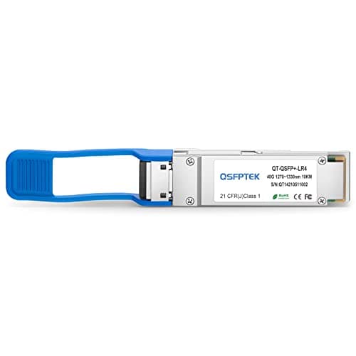Image of QSFPTEK 40G QSFP+ Module LC Single-Mode Transceiver 40GBASE-LR4 for Cisco QSFP-40G-LR4 (1310nm, 10km, with DDM)