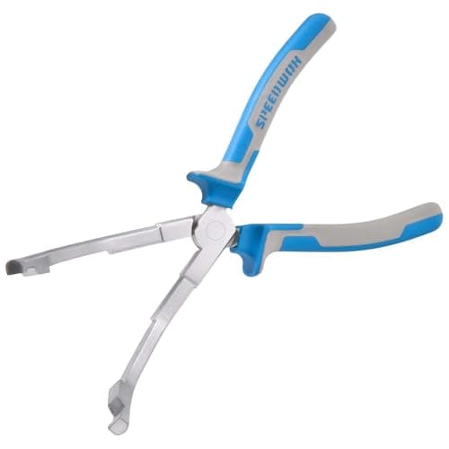 Image of SPEEDWOX 9-Inch Angled Jaw Glow Plug Pliers Curved Jaw Glow Plug Removal Tool Clamp Connectors Puller Plier Automotive Connector Remover Pliers for Diesel Engines Repair, Repair Tools with TPR Handle