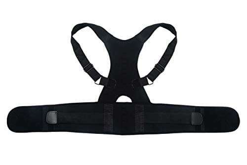 Image of PRO 11 WELLBEING Magnetic Posture Corrector, Back Support Brace, Adjustable Elastic, Lightweight (large)