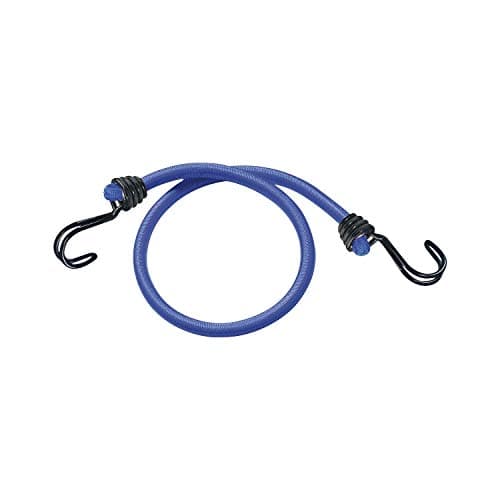 Image of MASTER LOCK Bungees with Hooks [Set of 2 Bungee Cords] [120 cm Bungee] [Double Reverse Hook] 3017EURDAT - Ideal for Transporting, Packing and Securing Loads