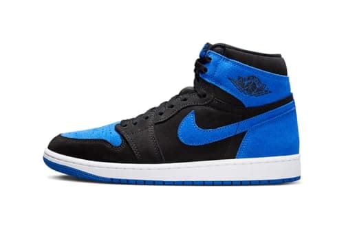 Image of Jordan Men's Air 1 Retro High OG Black/Royal Blue-White (DZ5485 042), Black/Royal Blue-white, 9 UK, ()