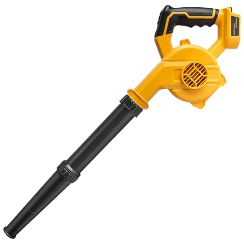 Image of Cordless Air Leaf Blower for Dewalt 18V Battery, Electric Jobsite Air Blower Powerful for Garden Lawn Care Leaf Snow Blowing,Car Computer Dust Cleaner (Tool Only,no Battery).