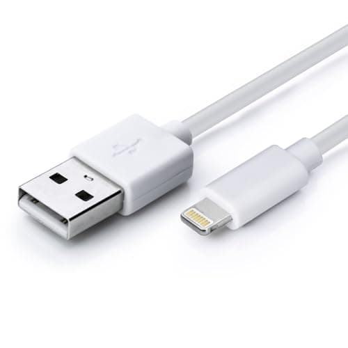 Image of Status USB A to 8 Pin Charge Cable, 1M, 5W Charging, High Speed Data Sync, White, Durable, Pack of 1 (AT8P1MPVCWL10)