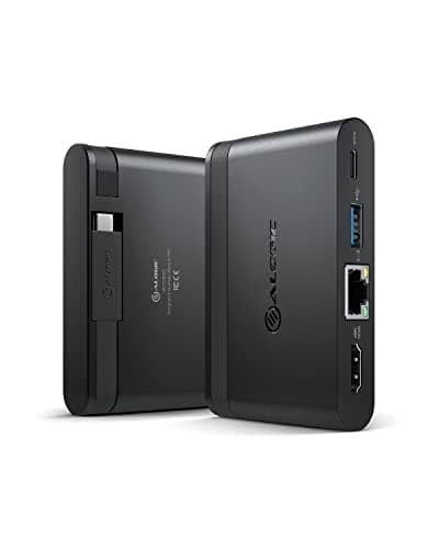 Image of ALOGIC USB C Hub, 100W Laptop Charging, 4K HDMI, Gigabit Ethernet, USB A, USB C, Travel Dock, Compatible with Compatible with MacBook, Surface laptops, XPS and more(Thunderbolt 3 Compatible)