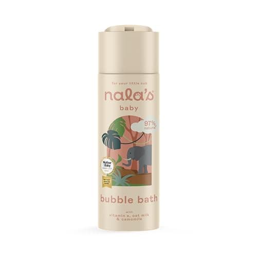 Image of Nala's Baby Bubble Bath | Award-Winning |97% Natural | Dermatologically-Tested and Paediatrician-Approved | Soothing Oat Milk, Camomile and Vitamin E| Vegan | 200ml | Nalas Baby