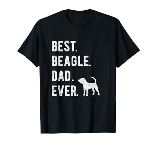Image of Best Beagle Dad Ever Funny Mens Beagle Dog Gift Dad T-Shirt
