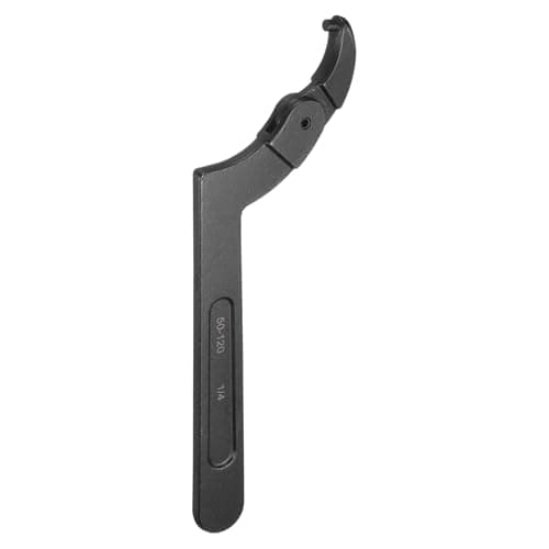 Image of sourcing map C Hook Spanner Wrench, 2 to 4-3/4 inches Adjustable C Pin Motorcycle Shock Nut Chrome Vanadium Spanner Wrench Tool with 1/4-inch Round Head for Machine, Vehicles, Mechanical