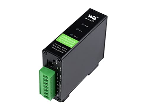 Image of RS232/485/422 to RJ45 Ethernet Converter, TCP/IP to Series, Modbus Gateway, Industrial Isolated RS232/485/422 Serial Serial Serial Server for Rail Mounting with POE Function