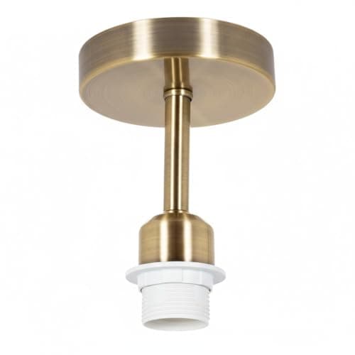 Image of HQTS Ceiling Light Fitting, Pendant Light Fitting with E27 Screw Bulb Holder Suitable for Lamp Shades (Copper)