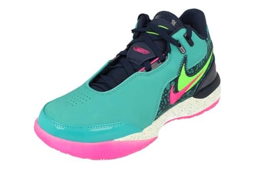 Image of NIKE Zoom Lebron NXXT GEN AMPD Mens Basketball Trainers FJ1566 Sneakers Shoes (UK 12 US 13 EU 47.5, Dusty Cactus Green Strike 300)