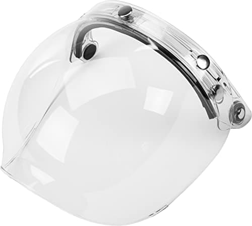 Image of GMAX Bubble 3-Snap Flip-Up Shield Street Motorcycle Helmet Accessories - Clear/One Size