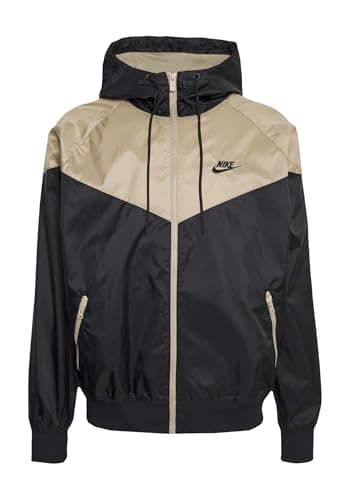 Image of NIKE DA0001-015 M NK WVN LND WR HD JKT Jacket Men's BLACK/KHAKI/BLACK Size L
