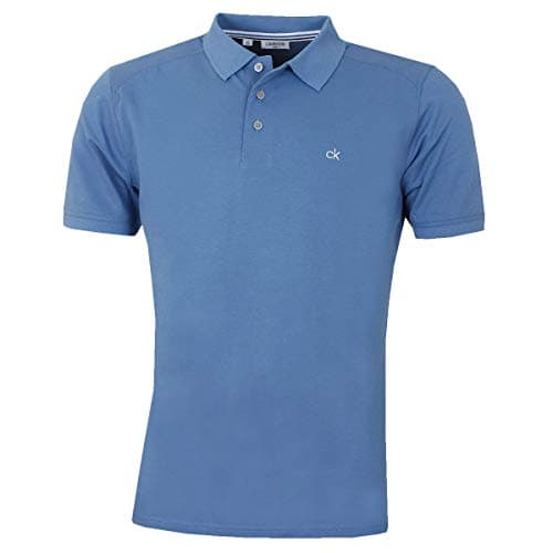 Image of Calvin Klein Mens Campus Polo Shirt - Denim Blue - M