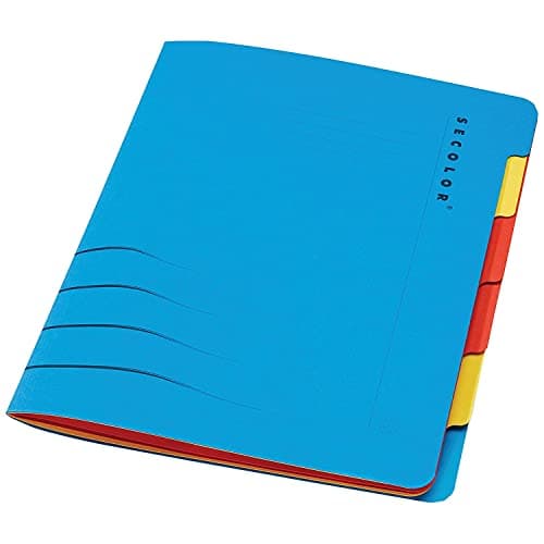 Image of Jalema Secolor 6 Part A4 File 8331600-10791 - Blue, Pack of 5