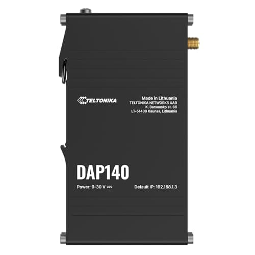 Image of Teltonika DAP140 Industrial Wireless Access point, 10/100 Mbps Ethernet Ports, Wi-Fi mesh, 3-pin, Multiple VPNs and Remote Management