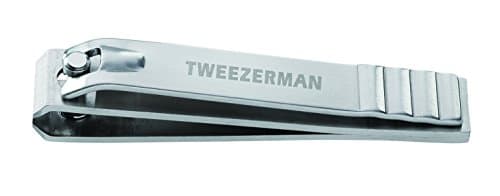 Image of Tweezerman Stainless Steel Toenail Clipper, Non Slip Handle, Large Straight Edged Professional Clippers, (Pack of 1)