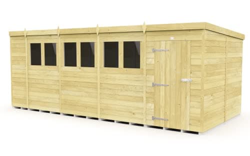 Image of Total Sheds 18x8 Pent Shed Fast 2-5 Days Delivery Anywhere In The U.K