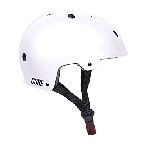 Image of CORE Protection Action Sports Helmet Skate/BMX/Bike/MTB/Roller Derby/Scooter - White, XS/S