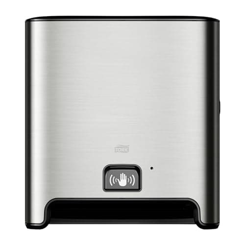 Image of Tork Matic Paper Towel Roll Wall Mounted Dispenser with Intuition Sensor Stainless Steel H1, One-at-a-Time Dispensing, Image Design, 460001