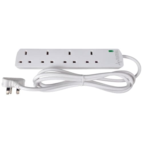 Image of Mercury | Surge Protected 2 Metre 4 Gang Extension Lead | UK 4-Gang, 2-Metre, Surge Protected, 430.009UK