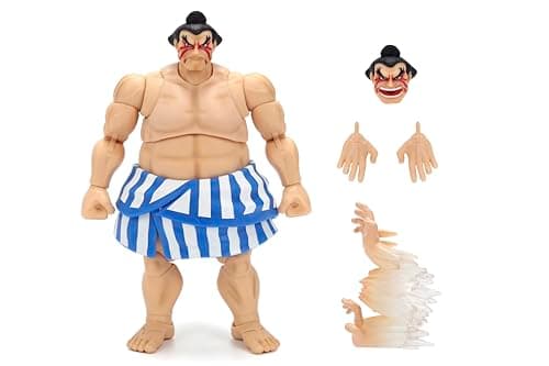 Image of Jada Street Fighter II E. Honda Action Figure – 1:12 Deluxe Scale Toys – 6" Tall, Fully Articulated, Collector Packaging