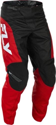 Image of Fly Racing F-16 Riding Pants – Durable Protective Polyester Motocross Gear with Breathable Mesh Liner (Red/Black/White, US 30)