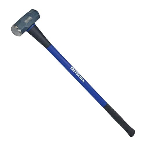 Image of Faithfull FAIFG10 Fibreglass Sledge Hammer, Non Slip Handle, Blue / Black, 4.54 kg (10 lb)