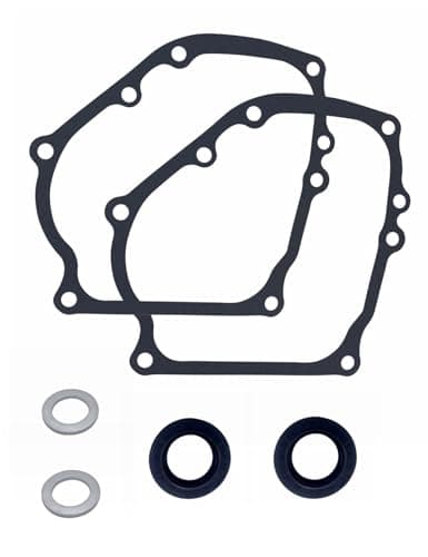 Image of Strongthium Crankcase Side Cover Gasket & Crankshaft Oil Seal Kit Compatible with Honda GX160 GX200 168F 170F Lifan 196cc 212cc Clone Engines Go Kart Pit Bike & Cement Mixer Replaces 11381-ZH8-801