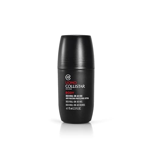 Image of Collistar Men's Deodorant Roll-On 48 Hours, Anti-Stain, Active Long-Term Protection, Alcohol-Free, Intensive Freshness, 75 ml