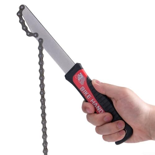 Image of BIKEHAND Stainless Steel Freewheel Wrench with Chain Whip for 8-Speed 9-Speed 10-Speed and 11-Speed Bicycle Maintenance