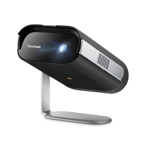 Image of ViewSonic M1 Max Portable Smart LED Projector, Full HD 1080p, Google TV, 360° Projection, 200 ANSI Lumens, Built-in Battery with 2 Hours Playtime, Auto Focus, H/V Keystone