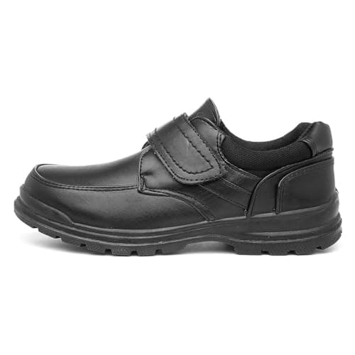 Image of Trux Craig Boys Black Shoe Size 8 to Adult Size 6 - Size 4 UK - Black